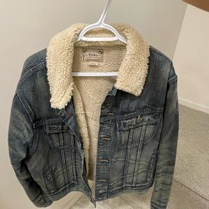 Mens Ralph Lauren Fur Denim Jacket